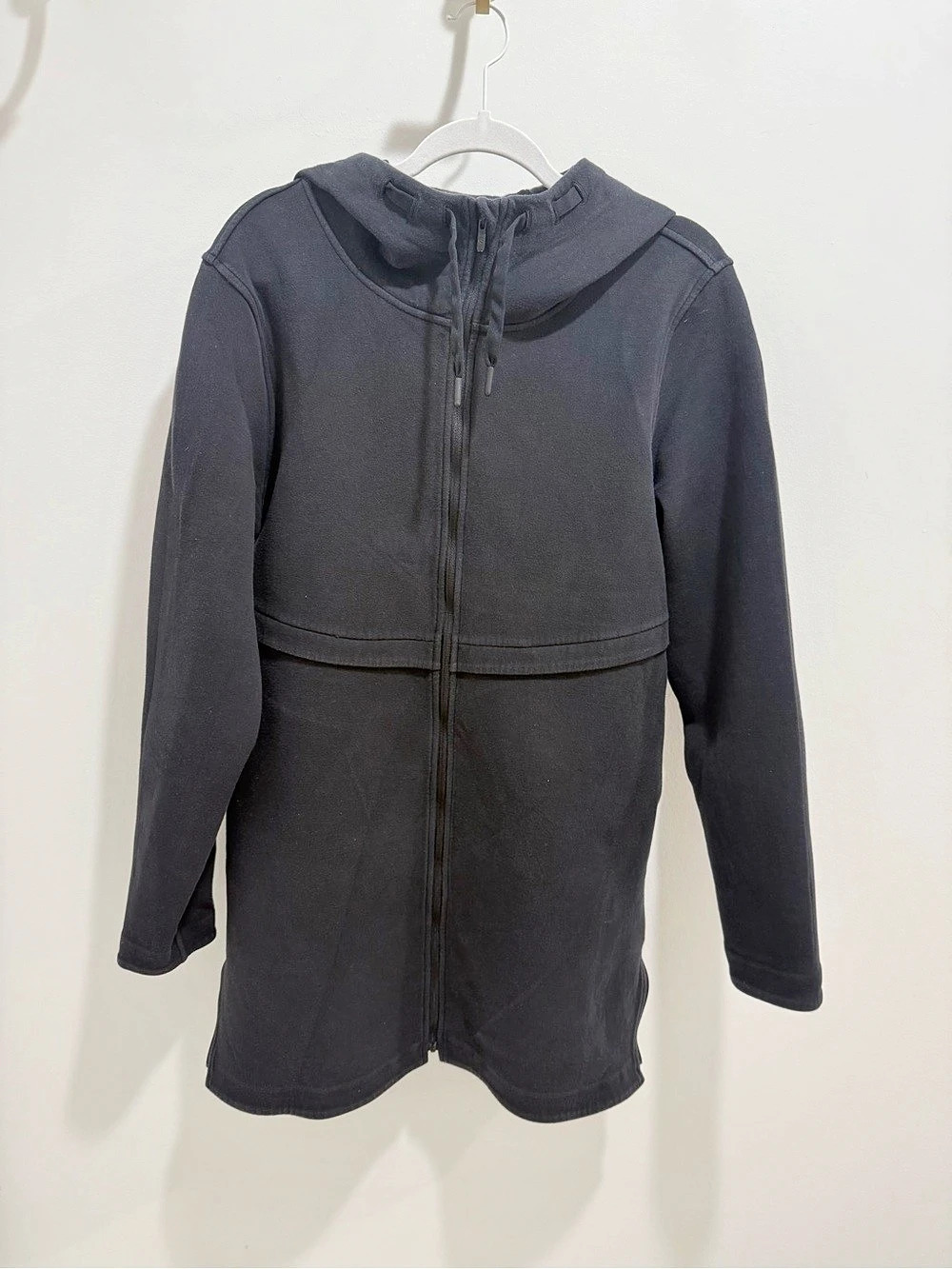 lululemon Hooded Zip Front Jacket Black Large